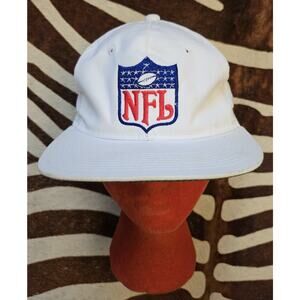 Vintage White NFL Shield Logo Sports Specialties Twill Snapback Cap Hat